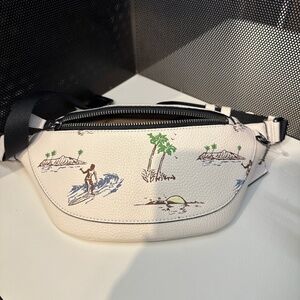 NWT! Coach Warren Mini Belt Bag With Surf Print CBI28 Unisex Men's And Women's